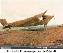Nachbau eines
                                      flugzeugs aus Stroh und Bambus,
                                      S�dseeinsel 1940er Jahre