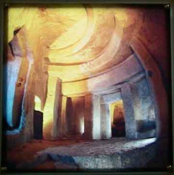 Una sala
                                              grande delhipogeo en
                                              Malta