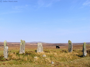 C�rculo de piedras en
                      Garynahine, Escocia