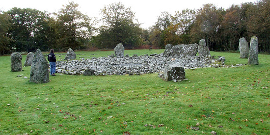 C�rculo
                      de piedras de Loanhead of Daviot, Escocia