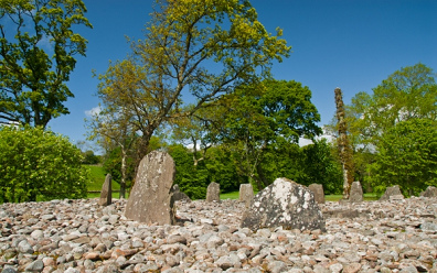 C�rculo de piedras de Temple Wood,
              Escocia