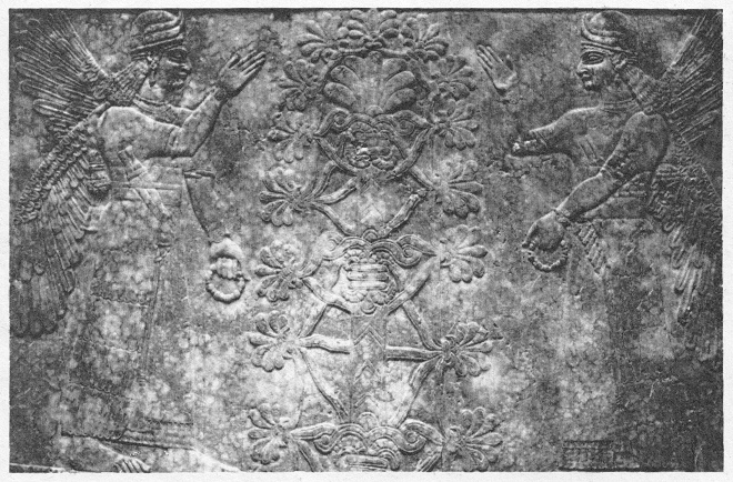 Dioses alados con �rbol de la vida,
                                un ADN