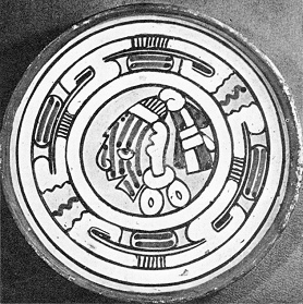 Platillo tolteco con dise�os
                                    el�ctricos