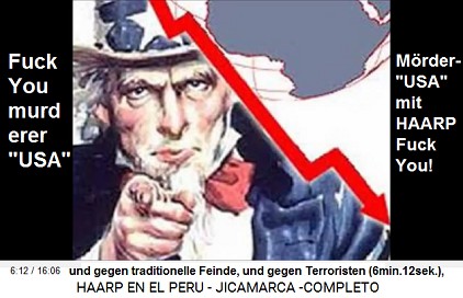 und gegen traditionelle Feinde, und gegen
                          Terroristen (6min.12sek.), [Die gesamte Welt
                          weiss, dass die "USA" der Terrorist
                          Nr. 1 dieser Welt sind].