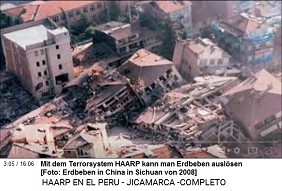Mit dem Terrorsystem HAARP kann
                                  man Erdbeben ausl�sen [Foto: Erdbeben
                                  in China in Sichuan von 2008]
