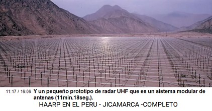 Y un peque�o prototipo de radar UHF que
                          es un sistema modular de antenas
                          (11min.18seg.).