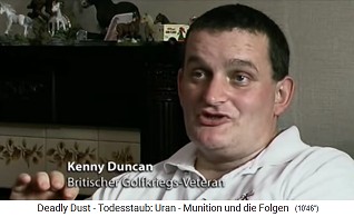 El veterano
                              de la Guerra del Golfo, Kenny Duncan, de
                              Escocia