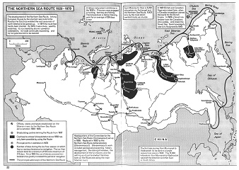 Sowjetunion 1920: Die Nordmeerroute, Karte