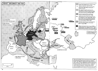 Sowjetunion SU 1920-1940: Europapolitik mit
                  Vertr�gen, Milit�rausbildung und Waffenlieferungen -
                  B�rgerkrieg in Spanien, Karte