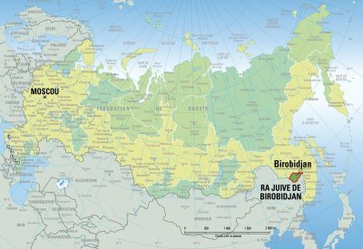 Birobidschan in Russland,
                            Karte 2010