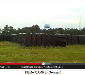 Coffin deposit with piles of coffins