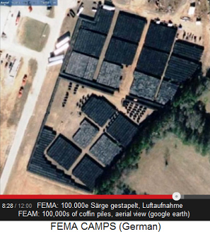 coffin deposit of FEMA, aerial view
                              from google earth