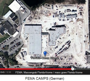 a mass grave of FEMA in the camp
                            "Krome" in Florida, aerial view of
                            google earth
