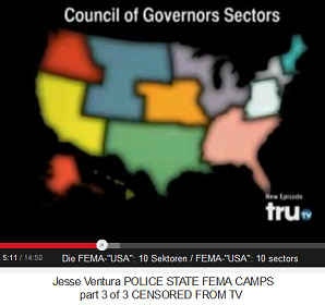 The new map of the "U.S.A."
                              with the 10 FEMA sectors in color