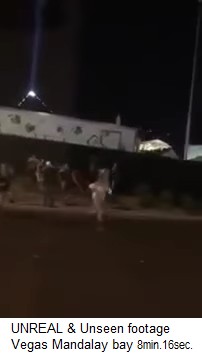 Konzertbesucher rennen �ber die Strasse 01, mit Pyramide mit Leuchtstrahl im Hintergrund und dem Pyramidenauge der NWO