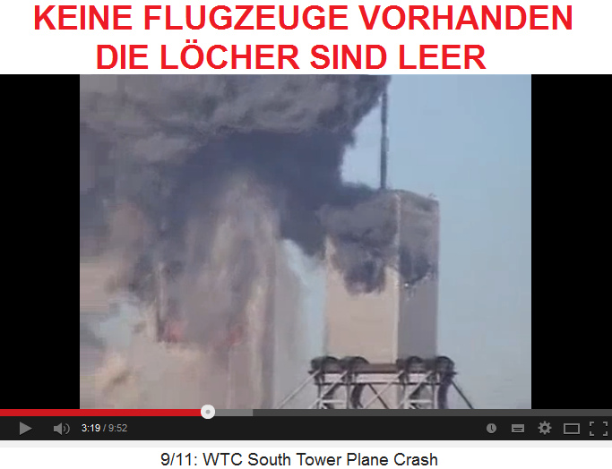 Der Nordturm und S�dturm weisen leere
                          L�cher auf - es stecken KEINE Flugzeuge drin
                          01