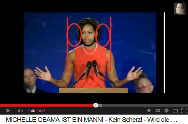 Michael Obama (alias
                      "Michelle Obama") hat breite Schultern,
                      sogar �ber dem Faktor 3