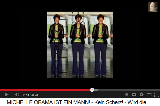 Michael Obamas K�rperl�nge
                      (alias "Michelle Obama") betr�gt 8
                      Kopfl�ngen - also ist er ein Mann - die Jacke engt
                      die Schultern ein