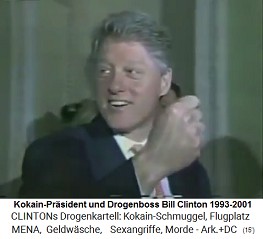 Der neue NWO-Kokain-Pr�sident Bill
                    Clinton 1993
