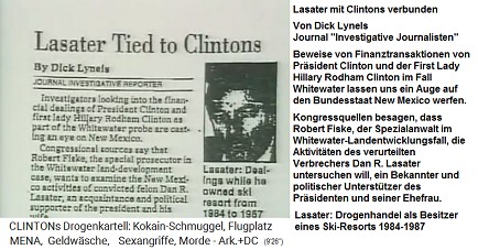 Artikel �ber die
                            Kokain-Mafia von Lasater und Clinton