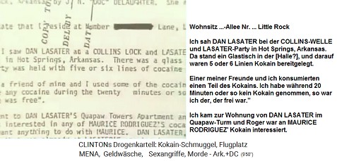 Zeugenaussage �ber
                            eine Kokain-Party bei Dan Lasater