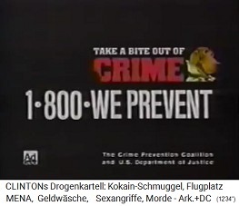 Werbespot von Kokain-Bill Clinton: Wer
                            sas sieht, soll 1800 anrufen