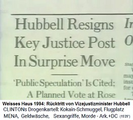 Weisses Haus 1994: R�cktritt von
                              Vizejustizminister Webb Hubbell