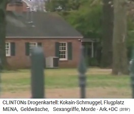Das
                            Hinterhaus der Gouverneursvilla in Little
                            Rock (Arkansas), hier wurde das Kokain
                            "gezogen"
