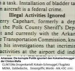 Artikel Arkansas: Korrupte
                    Politik igoriert den Kokainschmuggel