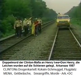 Der Doppelmord der Clinton-Mafia: Zuerst wurden die Opfer get�tet und dann auf Bahngeleise gelegt