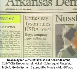 Kritiker behaupten, Kokain-Tyson w�rde das Landwirtschaftsministerium regieren - Kokain-Tyson verneint Einflus auf die Kokain-Clintons