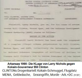 Arkanas 1990: Die Klage von Larry Nichols gegen Kokain-Gouverneur Bill Clinton