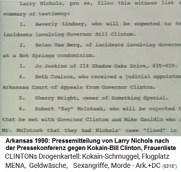 Die Frauenliste in der Pressemitteilung von Larry Nichols