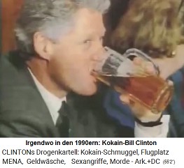 1990er Jahre: Kokain-Bill Clinton beim Bier saufen