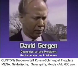 Demokratte David Gergen, ein "Rechtsberater" von Kokain-Pr�sident Bill Clinton
