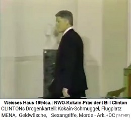 Weisses Haus, der Ekel-NWO-Kokain-Pr�sident Bill Clinton 1994ca.