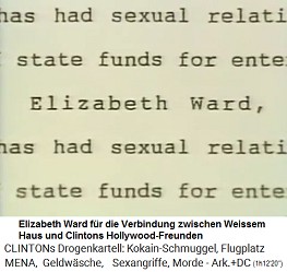 Elizabeth Ward bekommt eine Vermittlerposition zwischen dem Weissen Haus und Hollywoodfreunden der Clintons