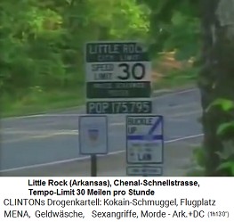 Little Rock (Arkansas), die Chenal-Schnellstrasse (Chenal Parkway), an einer Stelle gilt maximal 30 Meilen pro Stunde