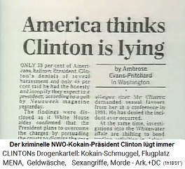 Artikel: Amerika denkt, dass Clinton l�gt