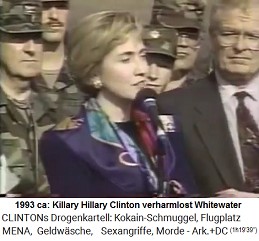 Killary Hillary Clinton verharmlost Whitewater