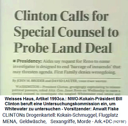 Artikel: Clinton beantragt einen Spezialrat zur �berpr�fung des Landkaufs [im Falle Whitewater]