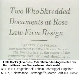 Little Rock (Arkansas): 2 Schredder-Angestellte der Kanlei Rose Law Firm verlassen die Kanzlei
