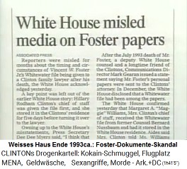 Artikel: Weisses Haus hat die Medien bez�glich Foster-Dokumente in die Irre gef�hrt