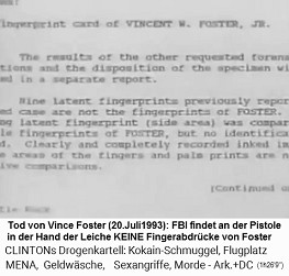 Fosters Tod: Das FBI findet KEINE Fingerabdr�cke von Foster an der Pistole, die in der Hand von Foster lag