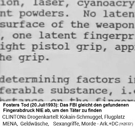 Fosters Tod: Der gefundene Fingerabdruck an der Pistole wird NIE abgeglichen