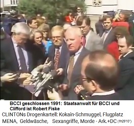 Was f�r ein Zufall: Der Staatsanwalt f�r die BBCI und Clifford ist Robert Fiske, der schon die Whitewater- Mafia sch�tzt