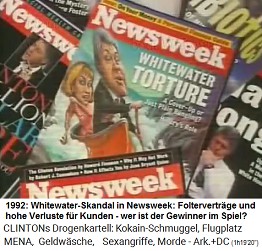 Titelseite von Newsweek mit dem Whitewater-Skandal 1992
