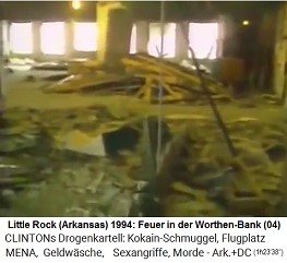 Little Rock (Arkansas): In der Worthen Bank soll ein Feuer mit Aktenvernichtung stattgefunden haben, aber der Boden, die S�ulen und die W�nde sind alle weiss (!)