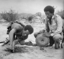 Eritrea resistance: A mine is placed in
                            occupied territory.