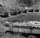 Drought: Transport of relief supplies
                            by EPLF for Eritrea